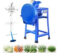 Coupe-Fourrage Vert Portable, Déchiqueteuse électrique | Modes Coupe Tranche Et Effilochage pour Bétail Et Volaille, Lames Résistantes, Adapté Poule Canard Oie Porc Bœuf Mouton