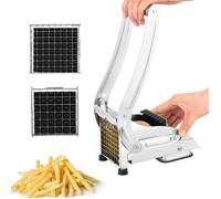 Coupe Frite - Coupe Frites Manuel-Decoupe Frite-Equipé d'une Base D'aspiration Sécurisée-avec Deux lames-Frites de 1/2'' et 1/3''