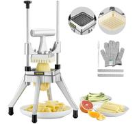 VEVOR Coupe-Frites Machine 3/8 po, Coupeur de Pommes de Terre, Machine de Coupe de Frites, pour Couper des légumes/des Fruits/des concombres/des Pommes de Terre/des oignons/des Champignons/des Pommes