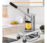 Coupe-frites - Coupe-Frites Professionnel Coupe - 3 Lames Inox - Base antidérapante - grand bac à découper - Coupe-Frites