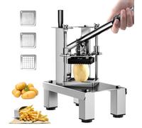 Coupe-frites - Coupe-Frites Professionnel Coupe - 3 Lames Inox - Base antidérapante - grand bac à découper - Coupe-Frites