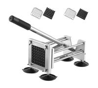 Coupe-frites，Coupe-pommes de Terre en Acier Inoxydable Professionnel avec Lame de Rechange de 1/2" et 3/8",pour Coupe-patates de Terre, Oignons,Carottes