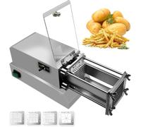 Coupe-Frites Électrique Avec Lame De 8 Mm, 10 Mm, 12 Mm Et 8 Coins, Coupe-Frites, Coupe-Légumes, Trancheuse De Pommes De Terre Commerciale Et Domestique, Pour Pommes De Terre, Oignons, Concombres