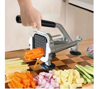 Coupe-frites électrique, coupe-pommes de terre électrique professionnel pour patates douces, carottes, ignames et concombres