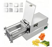 Coupe-frites électrique en acier inoxydable 304 avec 4 lames pour usage domestique et commercial
