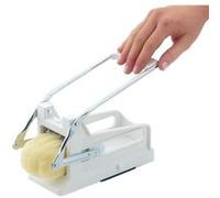 Kitchen Craft Déchiqueteuse de pommes de terre – Coupe-copeaux professionnel, Plastique & inox, Blanc