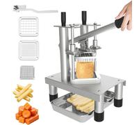 Coupe-frites, Hachoir À Pommes de Terre Et Légumes Professionnel pour Restaurants Et Particuliers, Coupe-pommes de Terre Et Trancheur avec 3 Lames en Acier Inoxydable
