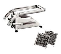 Coupe-frites - La Bonne Graine - Tellier - Inox - 2 grilles interchangeables - Antidérapant