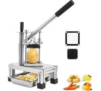 Coupe-frites Machine de Découpe Réglable en Acier Inoxydable Hachoir À Légumes Vertical Lourd pour Pommes Terre Oignons Tomates Et Fruits 14mm