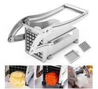 Coupe-frites machine inox pro lames trancheuse pommes de terre légumes concombre découper cuisine carotte poignée ergonomique