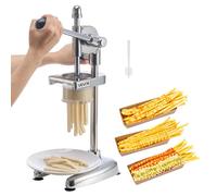 Coupe-frites commercial VEVOR, presse à frites en acier inoxydable, coupeur avec extrudeur extensible, presse à purée manuelle pour restaurants café bistrot