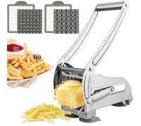 Coupe frites pro acier inoxydable avec 2 lames