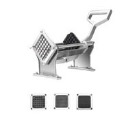Coupe-frites professionnel inox - lames interchangeables 6/9/13 mm et quartiers - coupe pommes de terre
