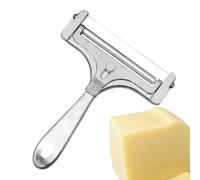 Coupe-fromage avec fil - Furra à fromage en fil lourd pour fromage à pâte et dure | Outil de coupe de fromage d'épaisseur réglable avec poignée en acier inoxydable, idéal pour les blocs de