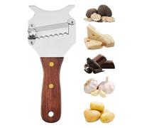 Coupe-fromage en acier inoxydable - Râpe de cuisine réglable multi-usages, trancheuse de légumes robuste | Passe au lave-vaisselle pour champignons, truffes, chef à domicile et cuisine commerciale