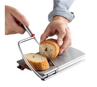 Coupe-fromage | Trancheur de fromage manuel en acier inoxydable qui peut facilement couper du fromage, des saucisses, du jambon et plus encore, livré avec une délicieuse assiette d'outils de riz
