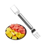 Coupe-fruits | Accessoire de cuisine multifonction portable | Trancheuse 2 en 1 avec fourchette - Pour cuisine ouverte, camping, pique-nique, barbecue, fête, piscine, vacances, rencontres, adultes et