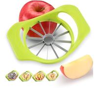 Coupe-fruits, coupe-pommes, outil de découpe à 12 lames, poignée antidérapante, facile à utiliser, gain de temps, coupe-légumes et séparateur en acier inoxydable pour pomme, tomate, orange, poire,