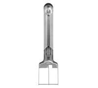 Coupe-fruits en Acier Inoxydable 430, Trancheuse Melon, Argenté | Deux Coupes, Base Antidérapante, Structure sans Joint, Usage Camping et Pique-niques, Nettoyage Facile