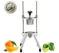 Coupe-fruits en acier inoxydable - Trancheuse manuelle pour citron et citron vert - Parfait pour bar, restaurant, fête, cuisine