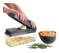 Coupe-fruits/légumes 12 en 1 Slice-Cube, gris