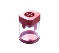 Coupe-fruits manuel pour raisins et petits fruits, ustensile de cuisine multifonctionnel en acier inoxydable. Coupe rapidement en deux les tomates cerises, les olives et les baies. (Red, 11.2X8.8cm)