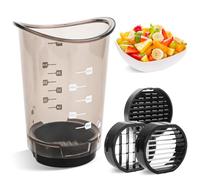 Coupe-Fruits, Tasse Amovible, Coupe Fruits avec Plaque de Pression, Coupe-Fruits avec Support, Coupe-Fraises Multifonction, avec Circuit Imprimé, Coupe-Fraise, Coupe-Banane, Coupe-Raisin