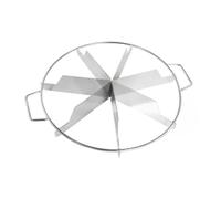 Coupe-gâteau, trancheuse, en acier inoxydable, marque-portions, diviseur à pizza, for des parts égales de 4 10, outils pâtisserie(7slice)