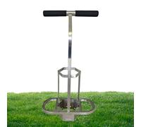Coupe-gazon de golf, coupe-gazon en acier inoxydable, outil de réparation de pelouse à double poignée pour l'entretien des terrains de golf et de l'herbe, gestion efficace du gazon