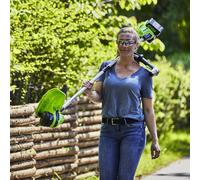 Coupe-gazon Greenworks GD24X2BCB; 2x24 V (sans batterie et chargeur)