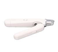 Coupe-griffes 2-en-1 rechargeable, tondeuse silencieuse pour chien chat | Double LED pour ongles foncés, meule silencieuse <50 dB, batterie lithium 200 mAh charge USB-C, verrou sécurité enfant
