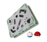 Coupe-griffes interactif silencieux pour chats | Module de stimulation de boule de cloche en feutre multisensoriel avec kit de protection de tapis PA