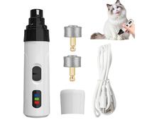 Coupe-griffes pour chat, broyeur à ongles pour chien, coupe-ongles silencieux | 2 vitesses réglables, rechargeable, fournitures de toilettage pour animaux de compagnie pour un nettoyage hygiénique et