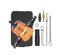 Coupe-grignoteuse à double tête en tôle 360 degrés accessoire de perceuse à grignoter en métal avec poinçon supplémentaire et trou de découpe
