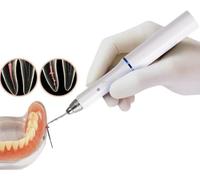 Coupe-Gutta Percha Dentaire sans Fil à 4 Pointes | Stylo Chauffant sans Fil, Outil de Soins bucco-dentaires, avec Station de Chargement, Stylo d'obturation des Dents Gutta Percha, 110V/240V
