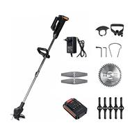 Coupe-Herbe sans Fil 1800 W 42 V, Taille-haie sans Fil, Tondeuse à Main réglable, Outil électrique de Jardin avec Batterie. Bon