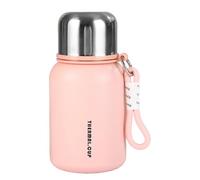 Coupe isolante en acier inoxydable - bouteille d'isolation pour boissons chaudes et froides, compacte cette bouteille isolante avec une finition mate raffinée et une tasse de voyage en acier