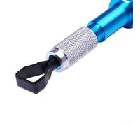 Coupe-joint de sol en vinyle avec 3 racloirs de ligne de soudure en alliage d'aluminium et PVC pour lisser les joints d'angle, compatible avec les sols en vinyle et en plastique, 1 (bleu)