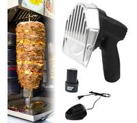 Coupe-Kebab électrique Portable 80 W, Couteau Professionnel pour Doner Kebab et Gyros, épaisseur réglable de 0 à 8 mm, pour Restaurant, Maison, extérieur Wireless