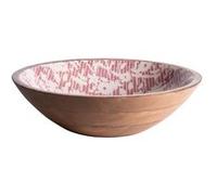 Coupe Léa rouge 30 cm - Table Passion - Décoré - Bois Rouge