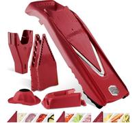 Coupe-Légumes Börner V5 Profi Set Mandoline Réglable en V 7 pièces avec 10 Épaisseurs de Coupe Lame en Acier Inoxydable Set de Ma