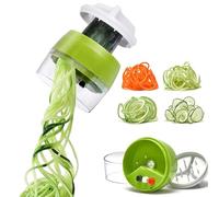Coupe Légumes Carotte Spaghettis Coupe légume Spiralizer 4 en 1 Spirale de Légumes Trancheuse pour Courgette Nouilles, Carotte Spaghettis, Concombre Tagliatelle