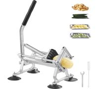 Coupe-légumes commercial, coupe-fruits 1/2 pouce, coupe-légumes en acier inoxydable et alliage d'aluminium, coupe manuelle avec pieds antidérapants, pour radis, oignons, pommes de terre, citron