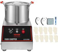 Coupe-légumes Coupe-fruits électrique 750 W, Coupe-légumes 7,71 L Acier inoxydable Multicoupe pour fruits et légumes, Hôtels, Saladeries, Snack-bars Appareils de cuisine avec boutons-poussoirs