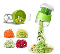 Coupe Légumes,Coupe légume Spiralizer 4 en 1, Spaghettis de Légumes Spiralizer Manuel Multifonction,Spirale de Légumes Trancheuse pour Courgette concombres, courges, courgettes, pommes de terre