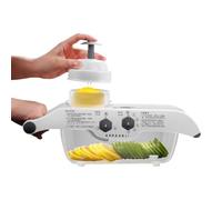 Coupe-légumes | Coupe-oignons - Appareil de découpe avec 5 niveaux réglables et bac de récupération pour la cuisson, le barbecue, le camping, les fêtes, les restaurants