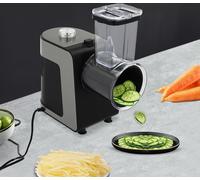 coupe-légumes électrique 1000W avec 10 lames, Coupe-spirale Râpe à légumes, Noir