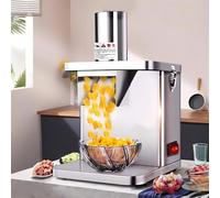 Coupe Légumes électrique 250 W avec Lames Multiples 7 Lames, Robot Culinaire INOX 304, Grande Ouverture D’Alimentation pour Cuisine Professionnelle