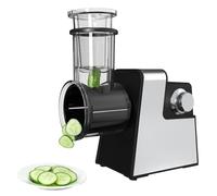 Coupe-légumes électrique 5 en 1, coupe-légumes électrique 500 W, 500 W, avec 5 lames, grand diamètre, hachoir râpe multifonction