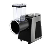 Coupe-légumes électrique 5 en 1 - En acier inoxydable - 1000 W - Grand port d'alimentation - Râpe à légumes - Pour radis, concombres, oignons